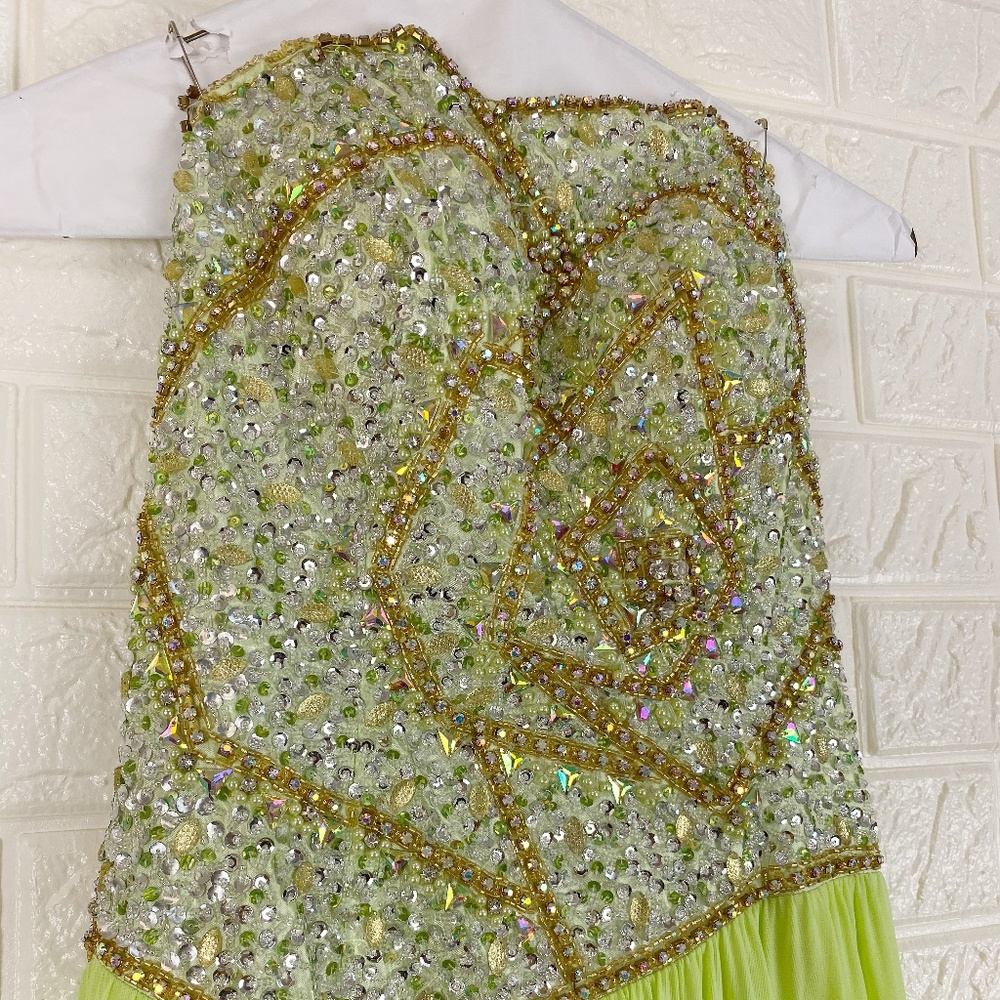 Terrani Couture Beaded Prom Dress